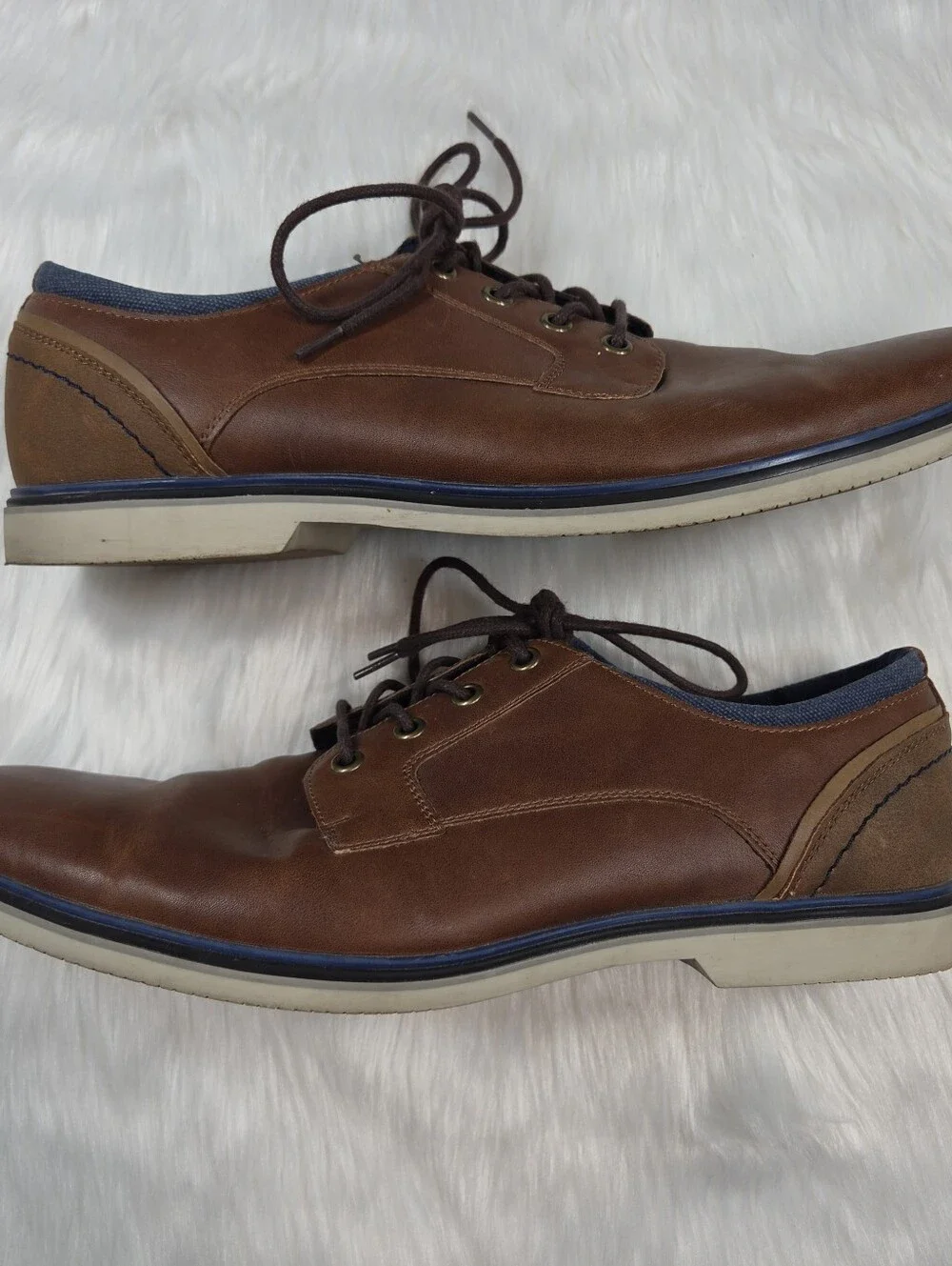 Sonoma Men's Tyler Mixed Media Tan Derby Shoes